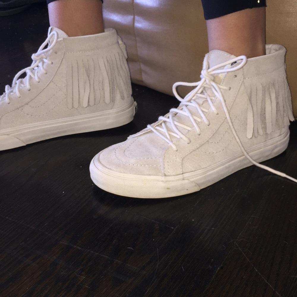 Vans Hi-tops with fringe